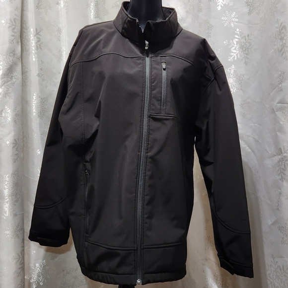NWOT Men's RedHead Black Softshell Fleece-lined Light Jacket (2XLG) - Picture 11 of 11